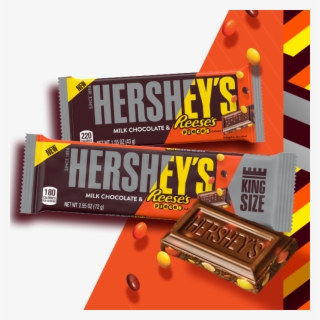 Hershey's King Milk Choc With Reese's Pieces - Hershey Bar With Reese's Pieces