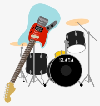 Mini Rock Band Messages Sticker-2 - Drums
