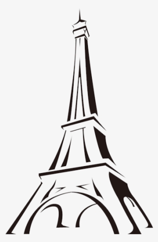 Clip Art - Eiffel Tower Sketch Drawing