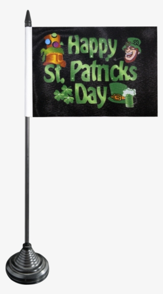 Happy Saint Patrick's Day St Patrick's 2 Table Flag - Banner