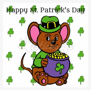 Patrick's Day Static Cling - Cartoon