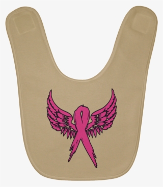 Breast Cancer Awareness Angel Wings Baby Bib - Zexyzek