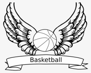 wings tattoos clipart basketball - transparent angel wings and halo