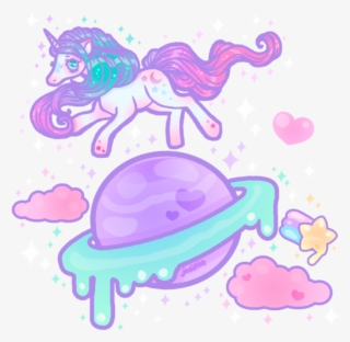 Kawaii Sticker - Unicorn Pastel Png