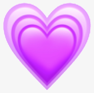 Kawaii Cute Purple Emoji Heart Art Aesthetic Pastel - Multi Heart Emoji