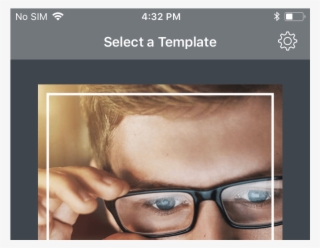 Template Selecting Window - Computer Glasses Men