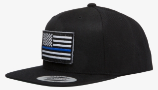 Thin Blue Line Flag Snapback Hat - Baseball Cap