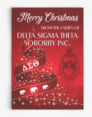 Delta Sigma Theta Christmas Card - Delta Sigma Theta Merry Christmas