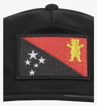 Black Scale Grizzly Griptape Flag Snapback Hat Mens - Emblem