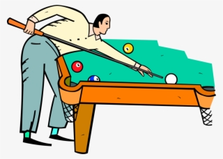 Picture Freeuse Library Playing Billiards Image Of - Homem Jogando Sinuca Png
