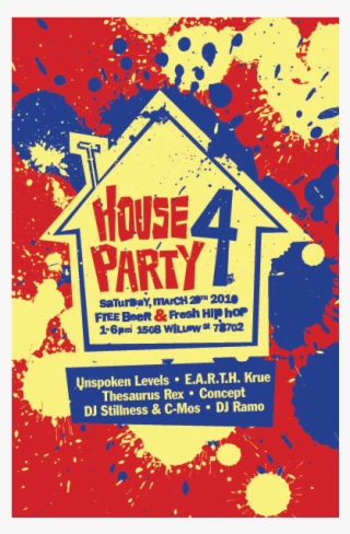 House Party Flyers Design Chris Atkins Freelance Graphic - House Party  Flyers Design Transparent PNG - 720x598 - Free Download on NicePNG