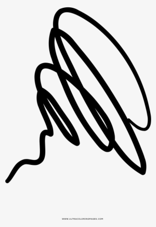 Scribble Coloring Page - Calligraphy