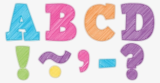 tcr77292 scribble bold block 3" magnetic letters image