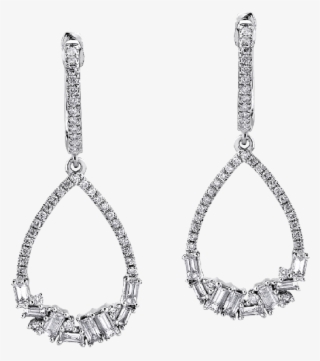 Cercei Cu Diamante Rotunde Si Bagheta Dcac00322 - Earrings