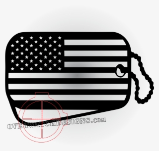 American Flag Dogtag - Redneck Flag And American Flag