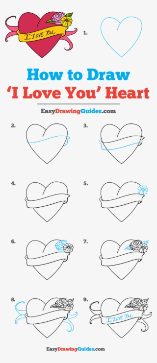 How To Draw “i Love You” Heart - Diagram