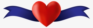 Banner Heart Placeholder Ribbon Awareness Support - Vector Graphics