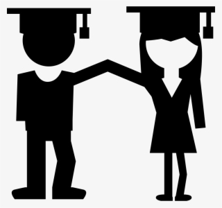 Man And Woman Graduates Couple Comments - Student Girl Icon Transparent Background