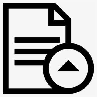 Document Text Up Button Comments - Terms Of Service Icon