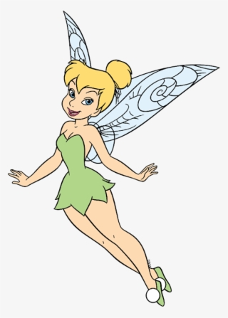 Clip Art Of Tinker Bell Flying - Fairy