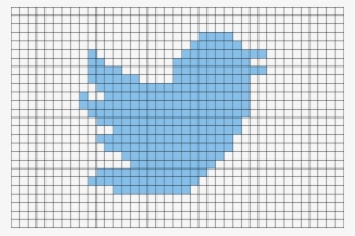Twitter Logo Pixel Art &ndash Brik - Mario Bullet Bill Pixel Art