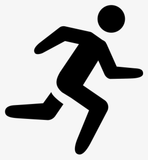 Running Icon - Black Running Icon
