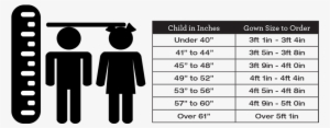Jostens Kinderkraft Size Chart - Icon