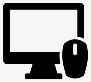 Monitor And Computer Mouse Vector - Computer And Mouse Logo