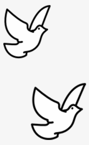Christening Cross Png Stickpng Doves - Dove Line Art Png