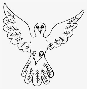 Amazing Bird Outline Drawing Clipart Dove - Bird Outline Drawing