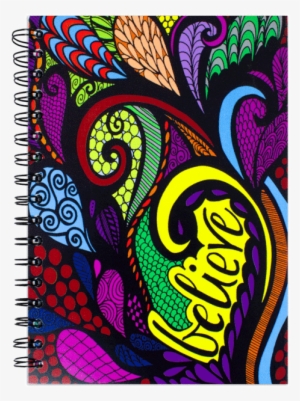 "believe" Colored Spiral Notebook Journal 200 Lightly - Notebook