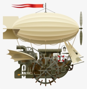 blimp drawing zeppelin ww1 - flying ship clipart