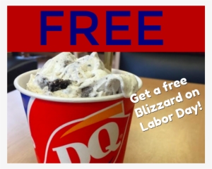 Dq Giving Away Free Blizzards For Labor Day - Dairy Queen Small Oreo Blizzard