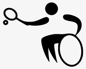 Wheelchair Tennis Pictogram - Wheelchair Tennis
