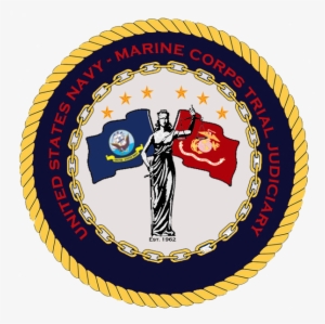 Navy-marine Corps Trial Judiciary Seal - Lady Justice Sticker (rectangle)