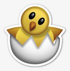 Chick Transparent Hatching - Chicken Emoji Png