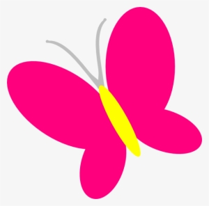 pink and black butterfly clipart painted