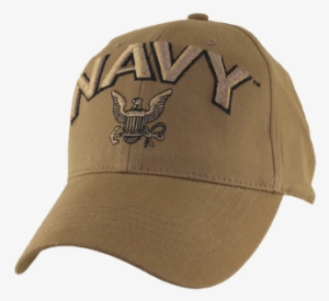 6640 - u - s - navy logo cap - cotton - coyote - u.s. navy logo coyote brown ball cap, size: small