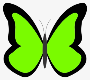 Peace Clip Art Free - Green Butterfly Clipart