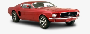 Red Ford Mustang Mach Car Png Image - 1968 Mach 1 Mustang