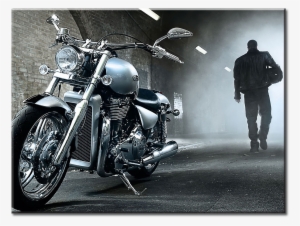 Motorcycle Man Canvas Wall Art - 2 Lakhs Bikes In India