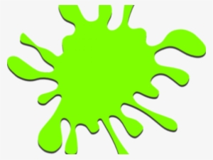 Cartoon Images Of Paint Splatters - Green Paint Splatter Clipart