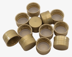 Gold Screw Caps For 1l Pet Bottles And Coopers Plastic - Metal Bottle Cap Png