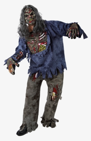 Complete Zombie Halloween Costume Png Png Images - Halloween Costume Png