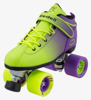 Riedell Dart Ombre Roller Skate - Riedell Purple And Green Roller Skates