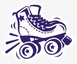 Fusion Rules Skate At Your Own Risk - Clip Art Purple Roller Skates