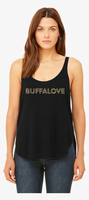 Buffalove - Bella + Canvas Women's Flowy Side Slit Tank, Style