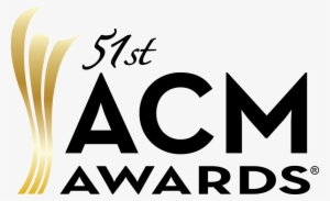 2016 51st Acm Award Logos Standard Black Gold - Academy Of Country Music Awards Logo