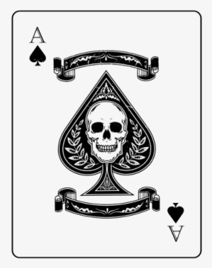Ace Card Transparent Background Png - Skull Ace Card Png