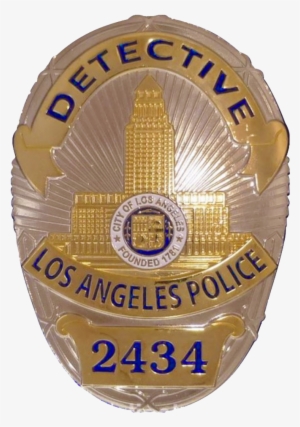 Badge Of A Los Angeles Police Department Detective - Los Angeles Detective Badge
